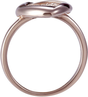 Dames 925 Sterling Zilveren Ring - Roze ZR-7442 Rosé - Q