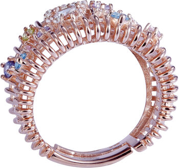 Dames 925 Sterling Zilveren Ring - Roze ZR-7446 Rosé - N