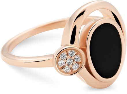 Dames 925 Sterling Zilveren Ring - Roze ZR-7470 Rosé - L