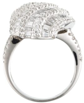 Dames 925 Sterling Zilveren Ring - Zilver R-4983