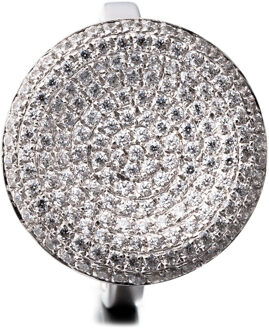 Dames 925 Sterling Zilveren Ring - Zilver ZR-3511 - L