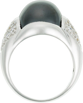 Dames 925 Sterling Zilveren Ring - Zilver ZR-3619 - O 1/2