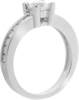 Dames 925 Sterling Zilveren Ring - Zilver ZR-7033