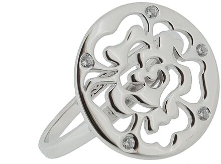 Dames 925 Sterling Zilveren Ring - Zilver ZR-7079 - N