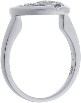 Dames 925 Sterling Zilveren Ring - Zilver ZR-7084 - N