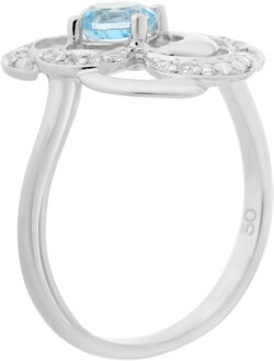 Dames 925 Sterling Zilveren Ring - Zilver ZR-7099 - O 1/2