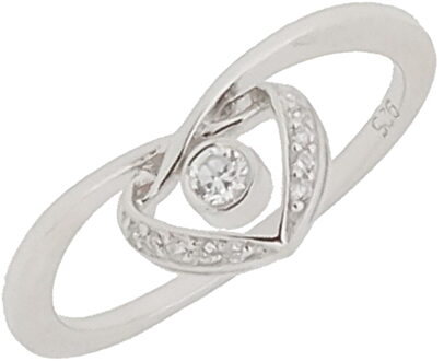 Dames 925 Sterling Zilveren Ring - Zilver ZR-7126 - Q