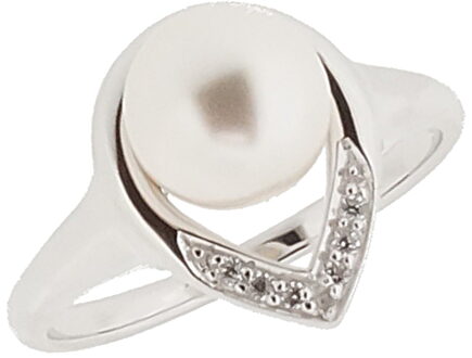 Dames 925 Sterling Zilveren Ring - Zilveren ZR-7115 - O 1/2