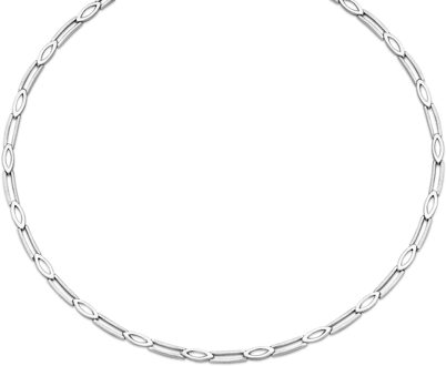 Dames 925 Sterling Zilveren Set: Ketting + Armband - Zilver SET-034