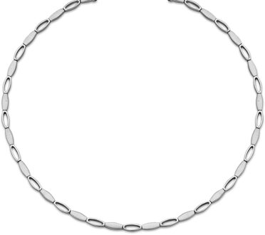 Dames 925 Sterling Zilveren Set: Ketting + Armband - Zilver SET-035