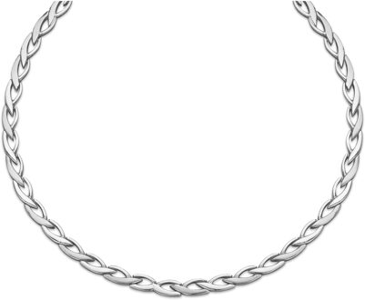 Dames 925 Sterling Zilveren Set: Ketting + Armband - Zilver SET-042