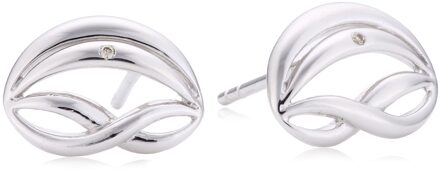 Dames 925 Sterling Zilveren Stud Oorbellen - Zilver ZO-5006