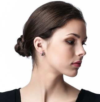 Dames 925 Sterling Zilveren Stud Oorbellen - Zilver ZO-5585