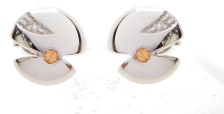 Dames 925 Sterling Zilveren Stud Oorbellen - Zilver ZO-5661