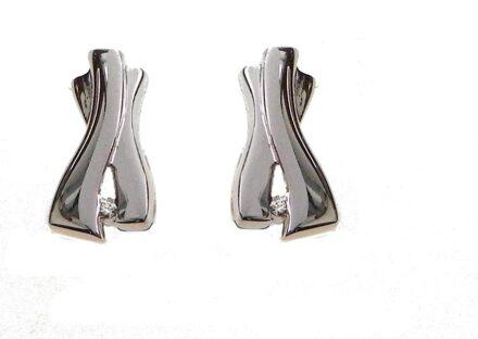 Dames 925 Sterling Zilveren Stud Oorbellen - Zilver ZO-5683