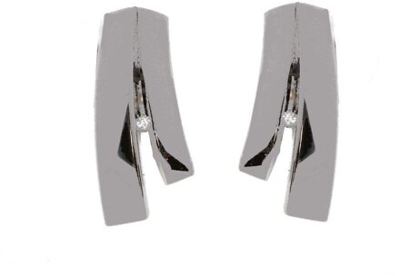 Dames 925 Sterling Zilveren Stud Oorbellen - Zilver ZO-5685