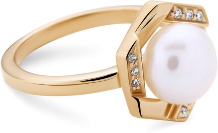 Dames 925 Zilver Ring - Goud ZR-7469/G