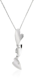 Dames 925 Zilver Sterling Ketting met Hanger - Zilver ZH-4658