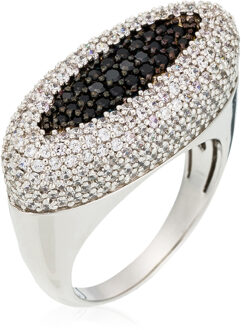 Dames 925 Zilveren Ring - Zilver ZR-3891 - L