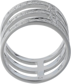 Dames 925 Zilveren Ring - Zilver ZR-7125 - L