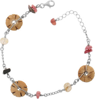 Dames 925 Zilveren Set: Armband + Ketting - Zilver SET-2586