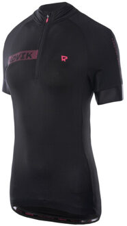 Dames alpha logo fietstrui Zwart - XS