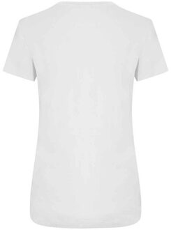 Dames ambaro gerecycled slank t-shirt Wit - XL