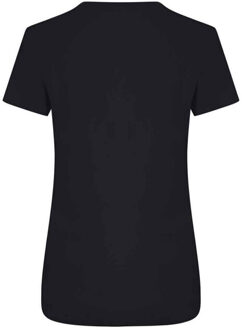 Dames ambaro gerecycled slank t-shirt Zwart