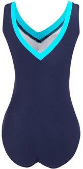 Dames angie eendelig zwempak Blauw - 40