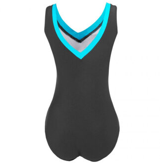 Dames angie eendelig zwempak - maat 36 Grijs