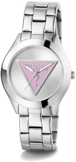 Dames Armbandhorloge TRI Plaque zilver 34 mm Gw0675L1 Guess , Gray , Dames - ONE Size