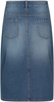 Dames Ash Denim A-lijn Rok (Denim Blauw)