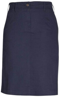 Dames austin chino zakenrok Blauw - L