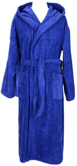Dames badjas met capuchon Blauw - S / M