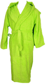 Dames badjas met capuchon - maat XS Groen