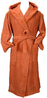 Dames badjas met capuchon - maat XXXL Oranje