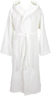 Dames badjas met capuchon Wit - XXXL