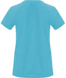 Dames bahrein sport t-shirt met korte mouwen Blauw - XXL