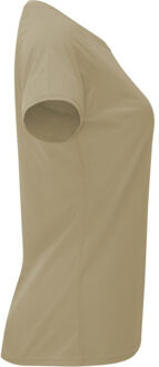 Dames bahrein sport t-shirt met korte mouwen Bruin - L