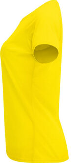 Dames bahrein sport t-shirt met korte mouwen Geel - XL