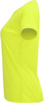 Dames bahrein sport t-shirt met korte mouwen Geel - XL