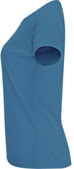 Dames bahrein sport t-shirt met korte mouwen - maat S Blauw