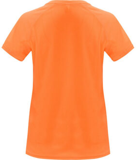 Dames bahrein sport t-shirt met korte mouwen - maat S Oranje