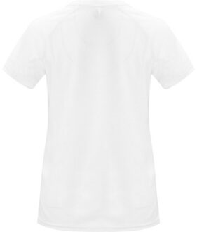 Dames bahrein sport t-shirt met korte mouwen Wit - L
