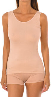 Dames Bamboo Q-EN701 Microfiber Tanktops Beige - XL