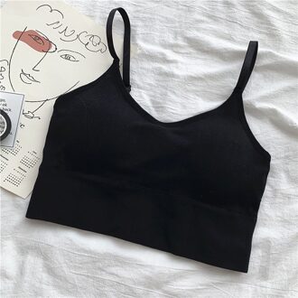 Dames Beha Ademende Sportbeha Anti-Zweet Schokbestendig Verdikking Sportbeha Top Gym Running Fitness Oefening Sport Top zwart