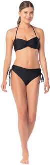 Dames bikinitop met ruches Zwart - L