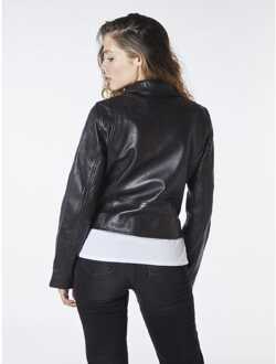 Dames Bolongaro Trevor Sarah Leren Bikerjas in Zwart - EU 40 / UK 12