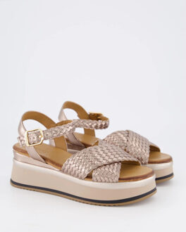 Dames braided strap sandaal wit Transparant - 39