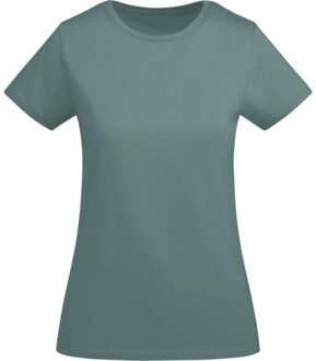 Dames breda t-shirt met korte mouwen Groen - XXXL